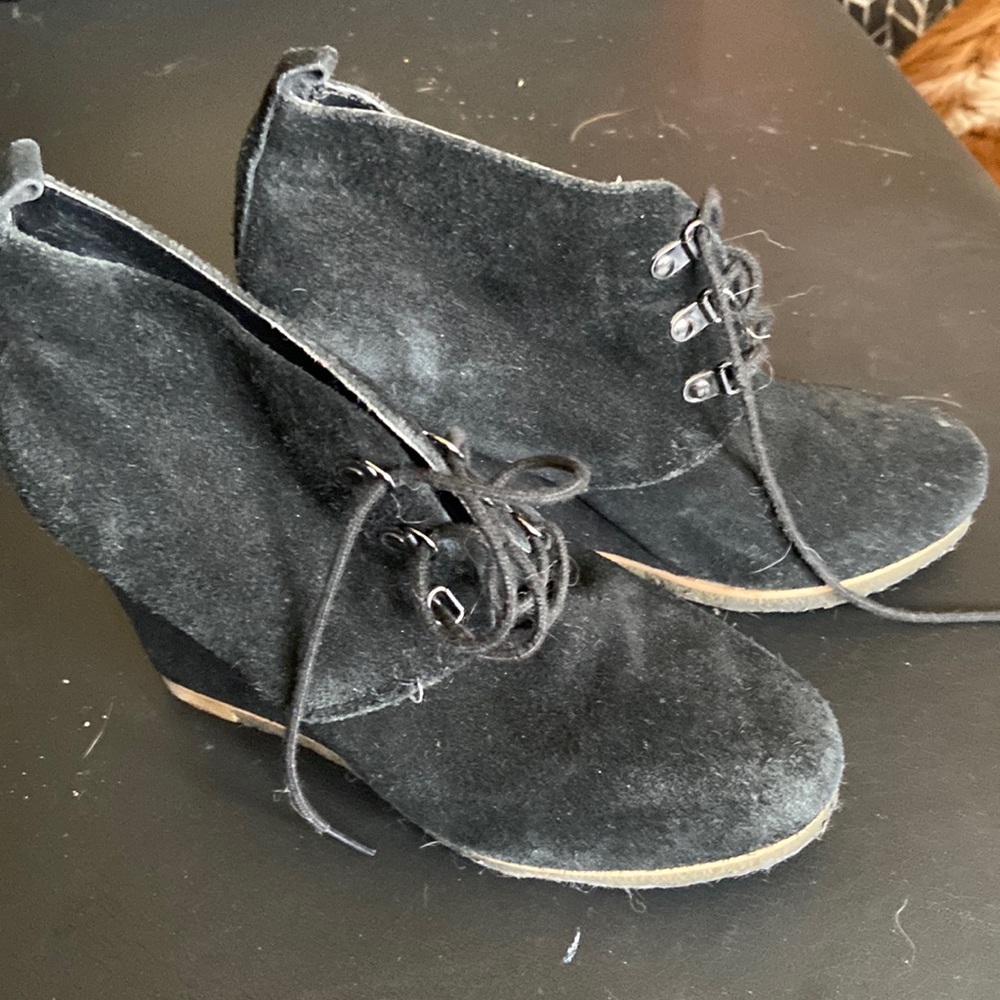 Cute lace up wedges